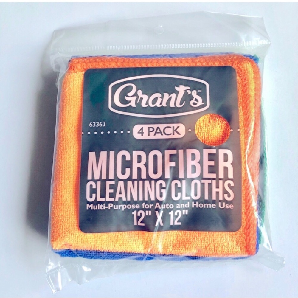 3/$15 NEW Microfiber Towels Cleaning Cloths 12”x 12”, SET OF 4, Different Colors